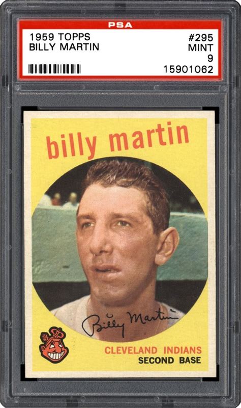 1959 Topps Billy Martin Psa Cardfacts