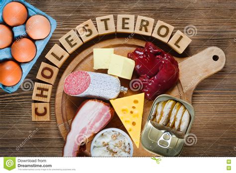Esempio pratico di dieta ipocalorica ed ipocolesterolemia. Alimenti Ricchi In Colesterolo Immagine Stock - Immagine ...