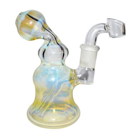Inch Color Changing Glass Dab Bong With Banger