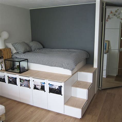 Learn to build a box and you can build this bed. 10 DIY IKEA Hacks We're Saving for the Weekend | Diy ...