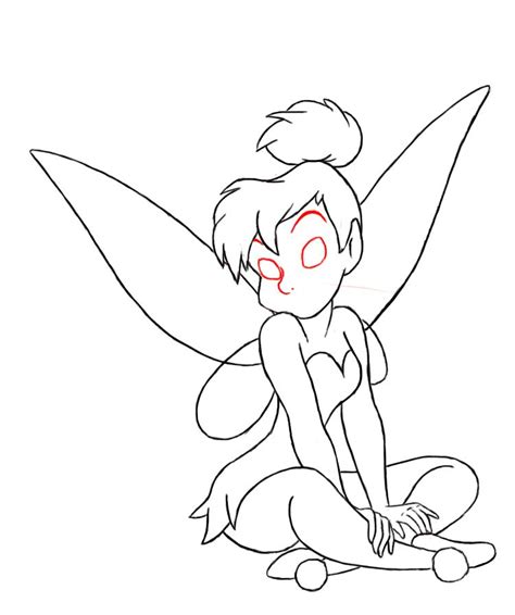 How To Draw Tinkerbell Draw Central Tinkerbell Drawing Easy Disney