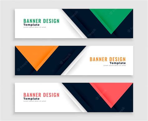 Free Vector Minimal Style Web Business Banners Template