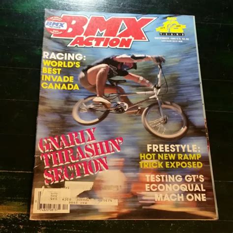 Bmx Action Magazine December 1985 Gt Mach Onekuwaharafreestyledyno
