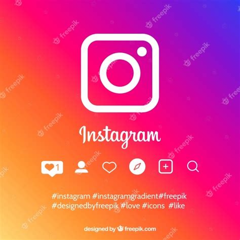 Instagram Background In Gradient Colors Free Vector