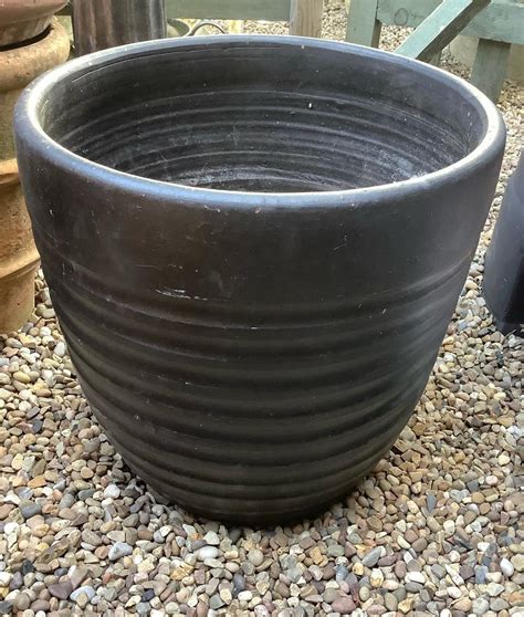 Terracotta Plant Pot Black Coloured In West Bridgford