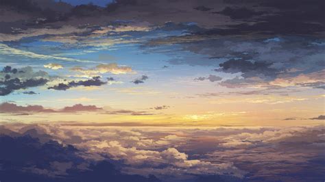 Painted Sky Anime Scenery Sky Art Scenery