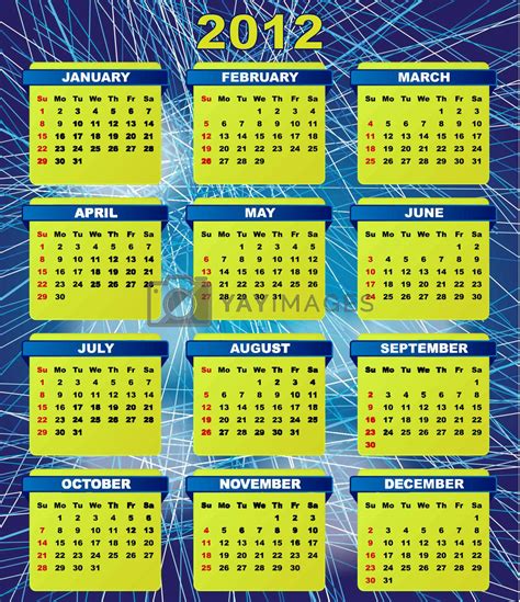 Royalty Free Vector 2012 Calendar By Jamdesign