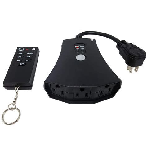 Teklectric Outdoor Remote Control Outlet With Wireless Remote And