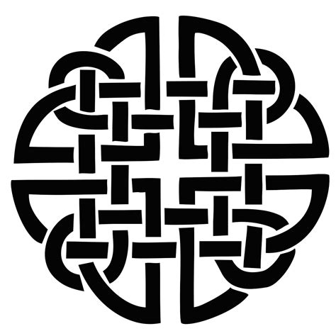 Celtic Knot Silhouette Shape Pattern Tattoo Irish Symbols And