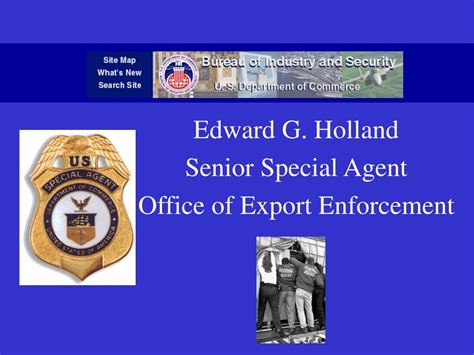 Ppt Edward G Holland Senior Special Agent Office Of Export