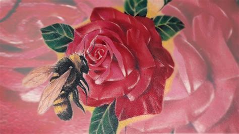 Rose And Bee Tattoo Youtube