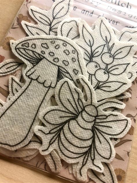 Woodland Stick & Stitch Embroidery Designs Stick on | Etsy