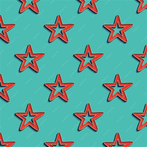 Premium Vector Retro Stars Pattern Abstract Geometric Background In