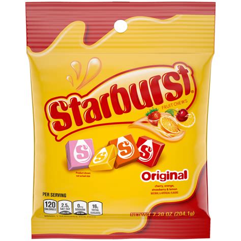 Starburst Original Fruit Chews Candy Bag 72 Ounce Starburst