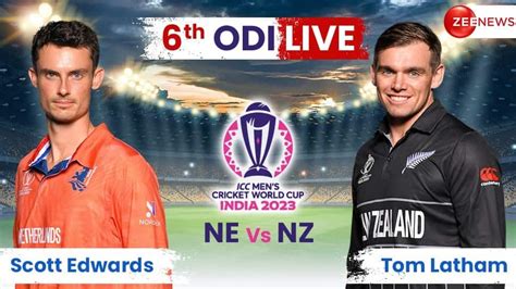 highlights nz vs ned icc odi world cup 2023 live cricket score and updates new zealand beat