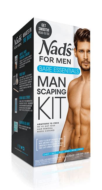 nad s for men hair removal manscaping kit the bare essentials