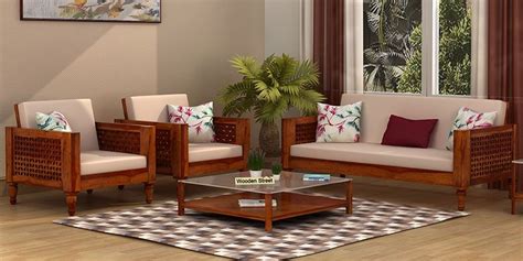 Furniture designing is directly involved with customer satisfaction, therefore, along with the basic skills such as creativity, product designing, and drawing skills, the person specializing in furniture design also need to have visualization, planning, and cognitive ability as well as product research and innovation skills to understand the needs and wants of the target market. Wooden Sofa Set: Buy Wooden Sofa Set Online in India Upto 55% OFF in 2020 | Wooden sofa set ...