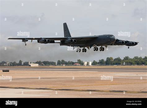 A Us Air Force B 52h Taking Off From Barksdale Air Force Base