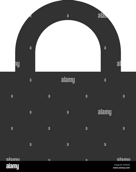 Lock Icon Password Protected Sign Stock Vector Illustration Isolated