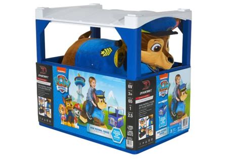 Paw Patrol 6v Plush Chase Ride On With Authentic Chase Features And Pup