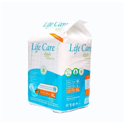 Life Care Adult Patient Diapers Disposable 10s Diapers Xl Extra Larg