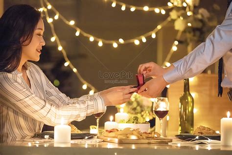 Couple Candlelight Dinner Proposal Picture And Hd Photos Free Download On Lovepik