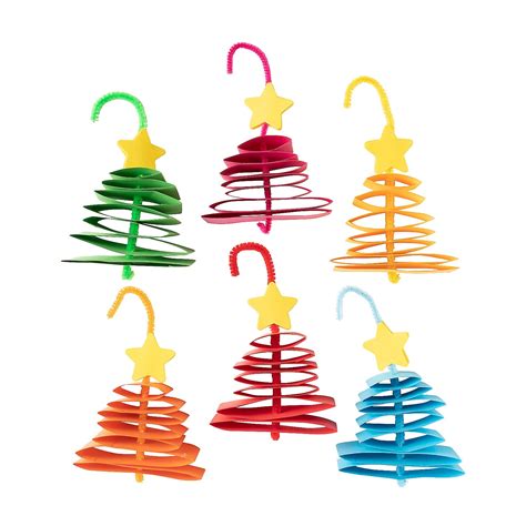 Bright Paper Christmas Tree Ornament Craft Kit Makes 12 Craft Kits
