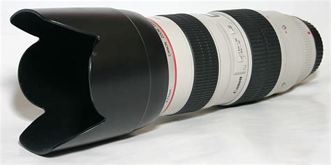 Filecanon Ef 70 200mm F28l Lens With Hood Wikimedia Commons