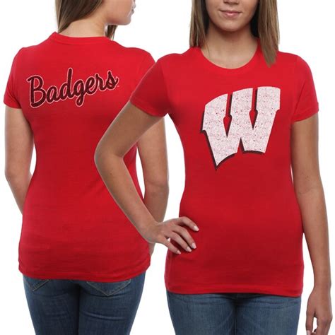wisconsin badgers women s encroachment ss t shirt red