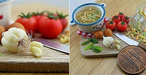 Incredible Sophisticated Miniature Food Made Of Clay Design Swan