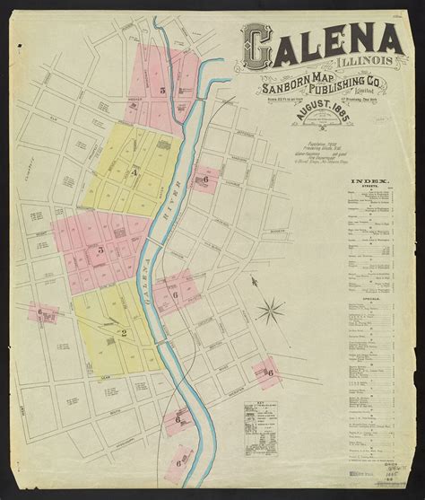 Galena Illinois August 1885 Digital Collections At The University