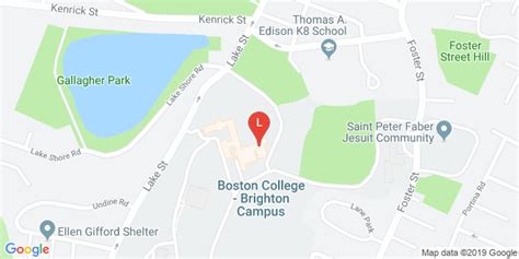 Boston College Brighton Campus Map Map