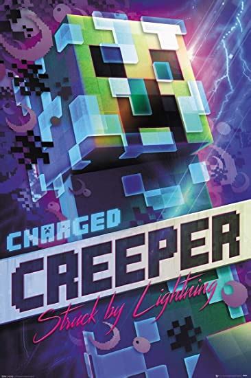 Minecraft Charged Creeper Poster Uk Camera And Photo