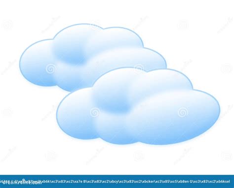 Nuvens Dos Desenhos Animados Ilustração Stock Ilustração De Nuvens