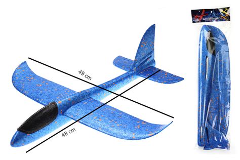 Gro Es Blaues Xxl Segelflugzeug Segelflieger Aus Styropor Cm