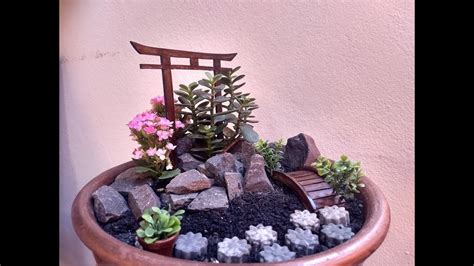 Preparo do vaso e plantio. DIY Decoração Estilo Oriental para Mini Jardim | Estilo ...