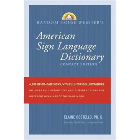 Cicso Independent Compact American Sign Language Dictionary 1 Harris