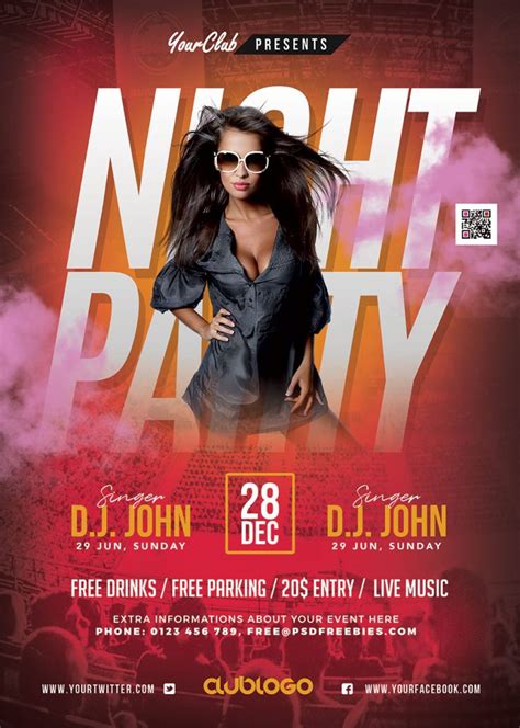 Friday Night Club Party Flyer Psd Psdfreebies Com Vrogue Co