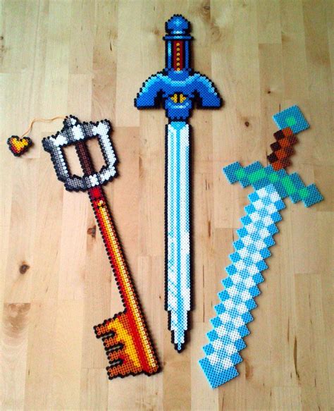 Perler Beads Minecraft Sword Pattern