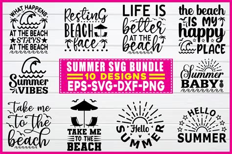 Summer Svg Bundle Graphic By Smart Design · Creative Fabrica
