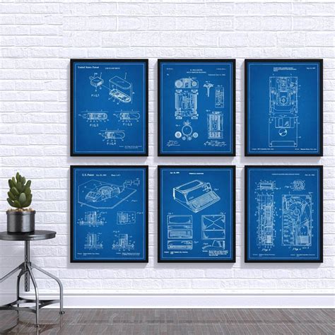 Computer Poster Set Of 6 First Computer Computer Print Etsy