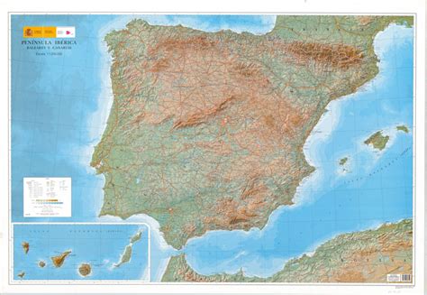 Península Ibérica Mapas Físicos 2008