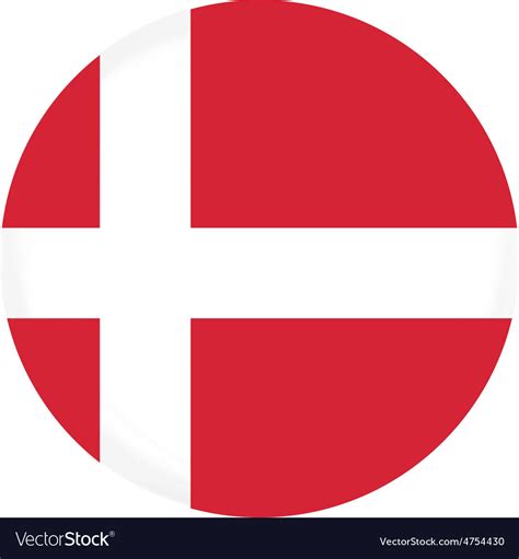Denmark Flag Royalty Free Vector Image Vectorstock