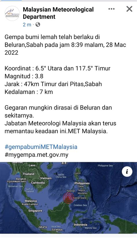 Gempa Lemah Landa Beluran Bbc Portal