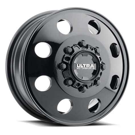 Ultra 002fbk Modular Dually Wheels Rims 17x65 8x200 Black 129 002