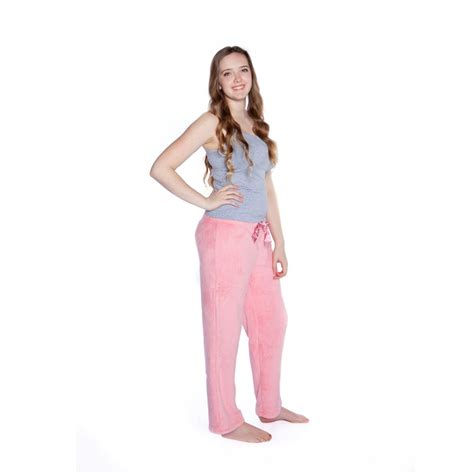 Big Feet Pajama Big Feet Pjs Warm And Cozy Pink Plush Pajama Pants Bottoms