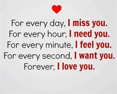 Forever I Love You Every Day Never I Miss You Short Quotes About