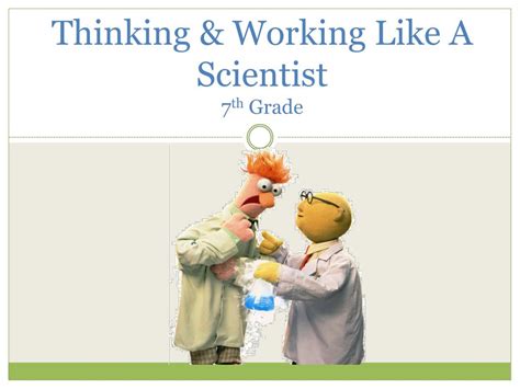 Ppt Thinking Working Like A Scientist Th Grade Powerpoint