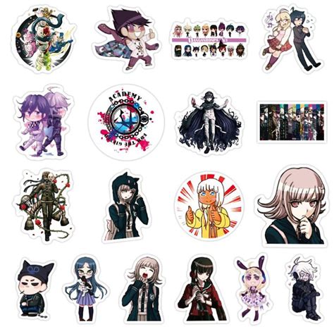 50pcs Danganronpa Cartoons Stickers Fanart Anime Etsy