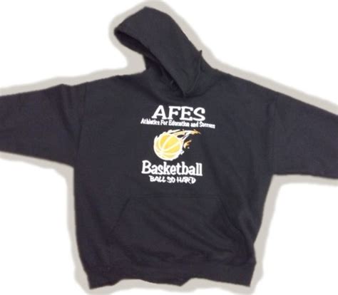 Hoodie Afes Basketball Ball So Hard Afes Athletics For Education